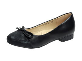 Czarne baleriny, buty damskie J.STAR J0022A