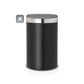 Kosz TOUCH BIN NEW 40L Matt Black / Matt Steel FPP