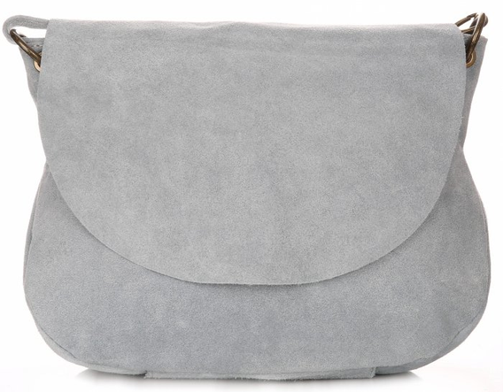 Torebki Skórzane Listonoszki Firmy Genuine Leather Błękitne