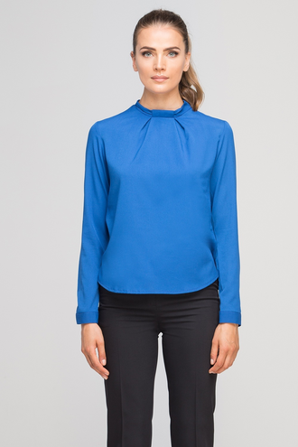 Bluzka ze stójką blu138