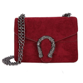 Torebka damska welurowa VELVET SNAKE T137BOR