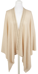 Sweterek- narzutka ANISTON WRAP ALMOND