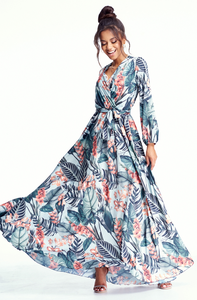 SUKIENKA MAXI EXOTIC LEAVES