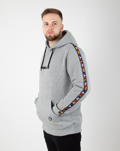 BLUZA Z KAPTUREM TAPE MELANGE