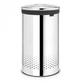 Kosz na bieliznę 60L Brilliant Steel pokrywa stalowa