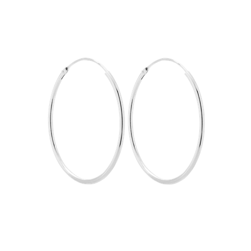 Kolczyki Hoop 30mm Srebrne