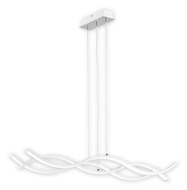 Linea LED listwa 3 pł. biały + chrom
