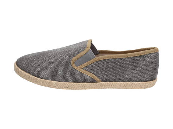 SLIP ON Szare tenisówki męskie WISHOT 115