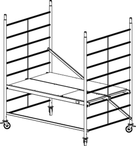 Rusztowanie aluminiowe KRAUSE ProTec XXL - 2,90m 911117