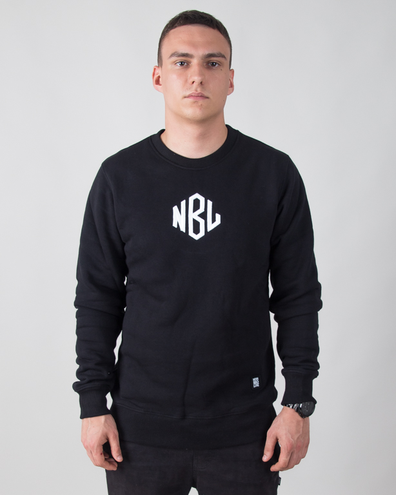 BLUZA BEZ KAPTURA ROMB BLACK