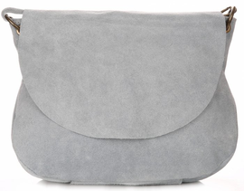 Torebki Skórzane Listonoszki Firmy Genuine Leather Błękitne