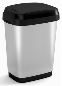 Kosz na śmieci DUAL SWING BIN 25L srebrny
