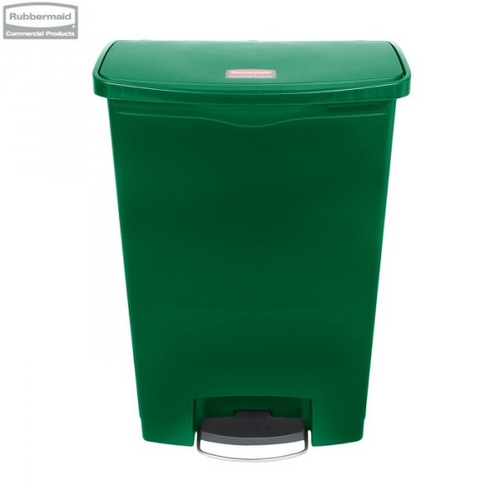 Kosz Slim Jim® Step-On 90L Resin Containers green
