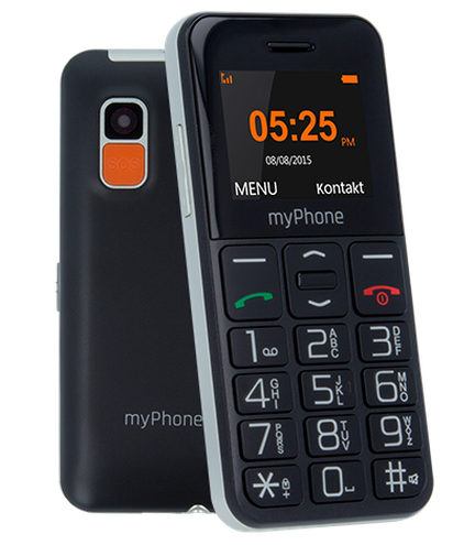 MyPhone Halo Easy - Czarny - telefon dla seniora - przycisk SOS - czytelny wyświetlacz - dostępne od ręki 032 290 57 01