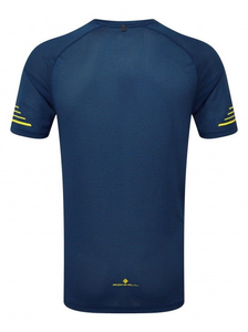 Ronhill Stride S/S Crew NIEBIESKA - męska koszulka biegowa