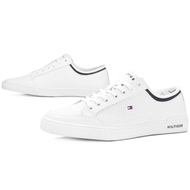 Buty Tommy hilfiger Core corporate leather sneaker > fm0fm00552 100