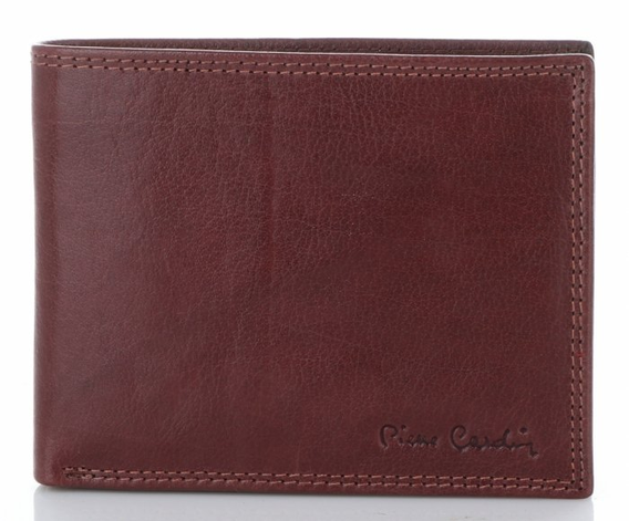 Klasyczny Skórzany Portfel Męski firmy Pierre Cardin Rudy (kolory)