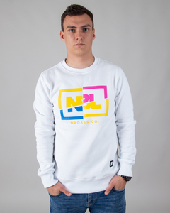 BLUZA BEZ KAPTURA CUT ICON WHITE