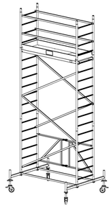 Rusztowanie aluminiowe jezdne KRAUSE ProTec XS - 5,80m 920034