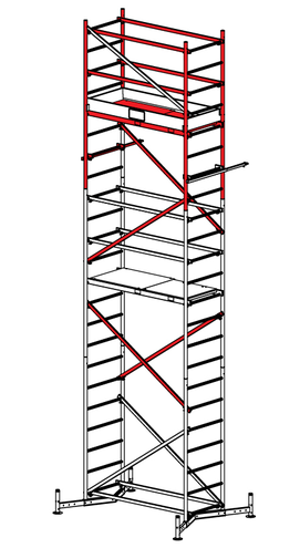 Rusztowanie aluminiowe KRAUSE ClimTec 7,00m