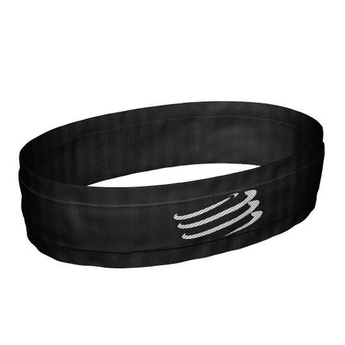 Compressport Free Belt | CZARNY - uniwersalny pas biodrowy FBELT-99