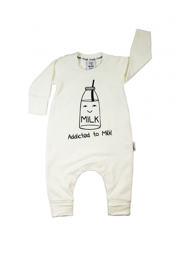 ROMPER DŁUGI RĘKAW "MILK ADDICTED"