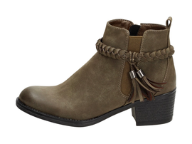 Botki damskie, sztyblety VINCEZA 2603 KHAKI