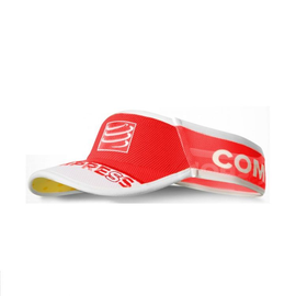Compressport Ultralight Visor Cap | CZERWONY - ultralekki daszek sportowy