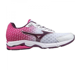 Mizuno Wave Rider 18 | BIAŁO-RÓŻOWE - damskie buty biegowe J1GD150368