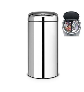 Kosz TWIN BIN 2 x 20L Brilliant Steel