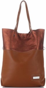 Torebki Skórzane ShopperBag VITTORIA GOTTI Rude (kolory)