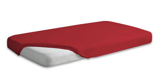 Prześcieradło Jersey Premium z gumką bordowe 180x200