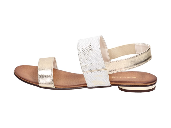Złote POLSKIE sandały damskie buty NICOLE 2045