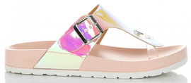 Stylowe Klapki Damskie z możliwością poszerzenia marki Idea Shoes Różowe (kolory)