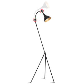 LAMPA STOJĄCA PIKO I BLACK 773A1 Aldex