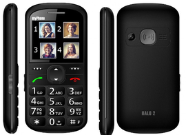 MyPhone Halo 2 CZARNY - idealny dla seniora - czytelny - przejrzysty wyświetlacz - dostępny od ręki HALO2