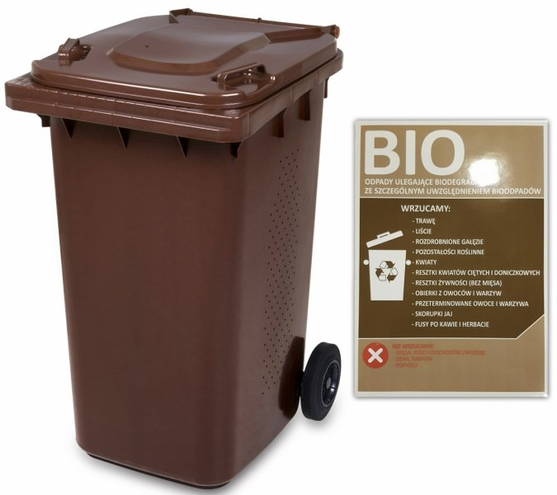 Pojemnik na odpady 240L BI0