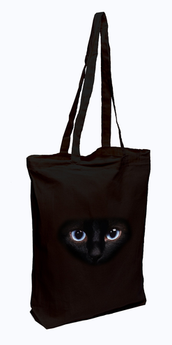 Torba na zakupy bawełniana EKO CAT BLUE EYES F49