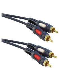 Przyłącze 2 wtyki RCA na wtyki RCA łezka 25m