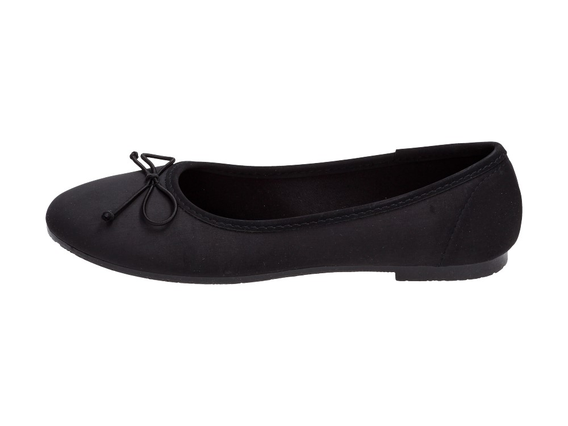 Czarne baleriny, buty damskie SABATINA 102