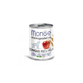 MONGE DOG FRUIT KRÓLIK Z RYŻEM I JABŁKIEM 400G