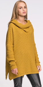 Sweter MAKADAMIA S30 - Musztardowy
