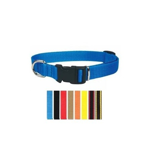 CHABA Obroża taśma regulowana 10mm x 30cm niebieska