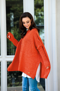 Sweter ponczo ls240