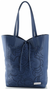 Torebki Skórzane ShopperBag firmy VITTORIA GOTTI Jeansowe (kolory)