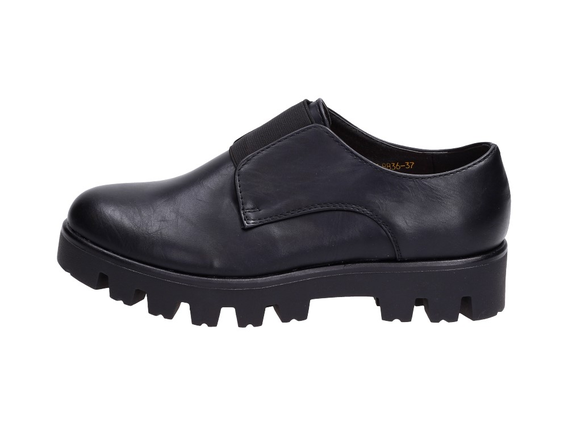 Czarne buty damskie crepersy J.STAR 8836-1