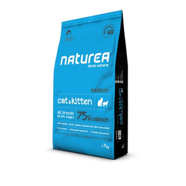 Naturea Naturals Cat&Kitten Salmon 100 g - bezzbożowa karma z