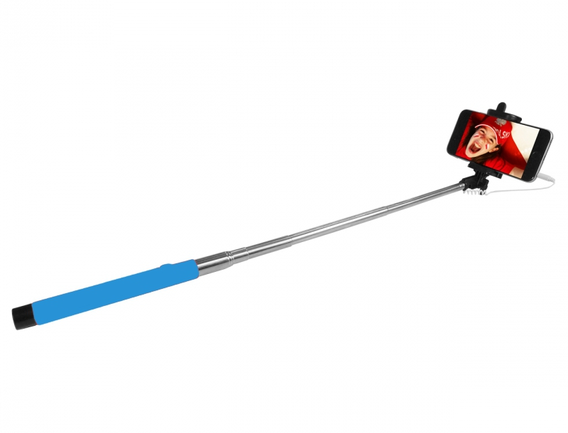 Selfie Stick - KS10A - 22-97cm - kompatybilny z Android i iOS - kabel Jack - dostępne od ręki