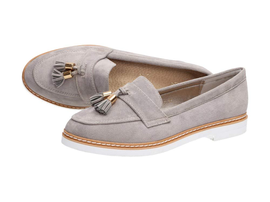 Szare lordsy na platformie, buty VICES 7101-5