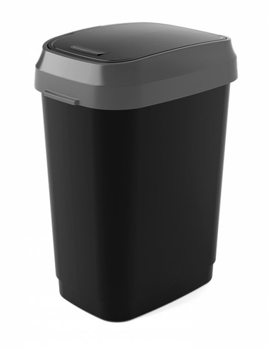 Kosz na śmieci DUAL SWING BIN 50L czarny